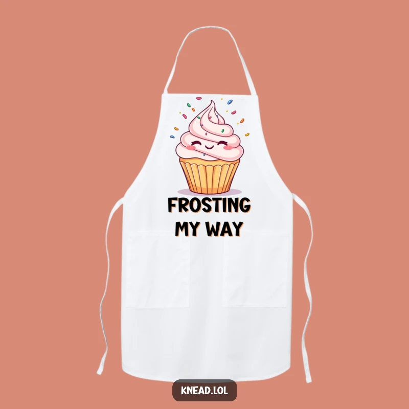 Funny Winking Cupcake Apron: Juggling Baker's Accessory, Perfect Humorous Kitchen Gift