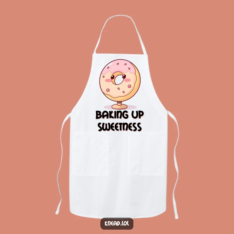 Funny Spinning Donut Apron - Blushing Treat Kitchen Wear, Creative Funny Gift