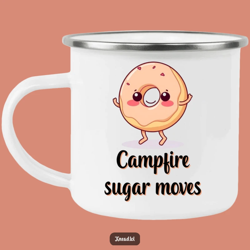 Funny Dancing Donut Camping Mug: Wiggling Outdoor Drinkware for Funny Gifts