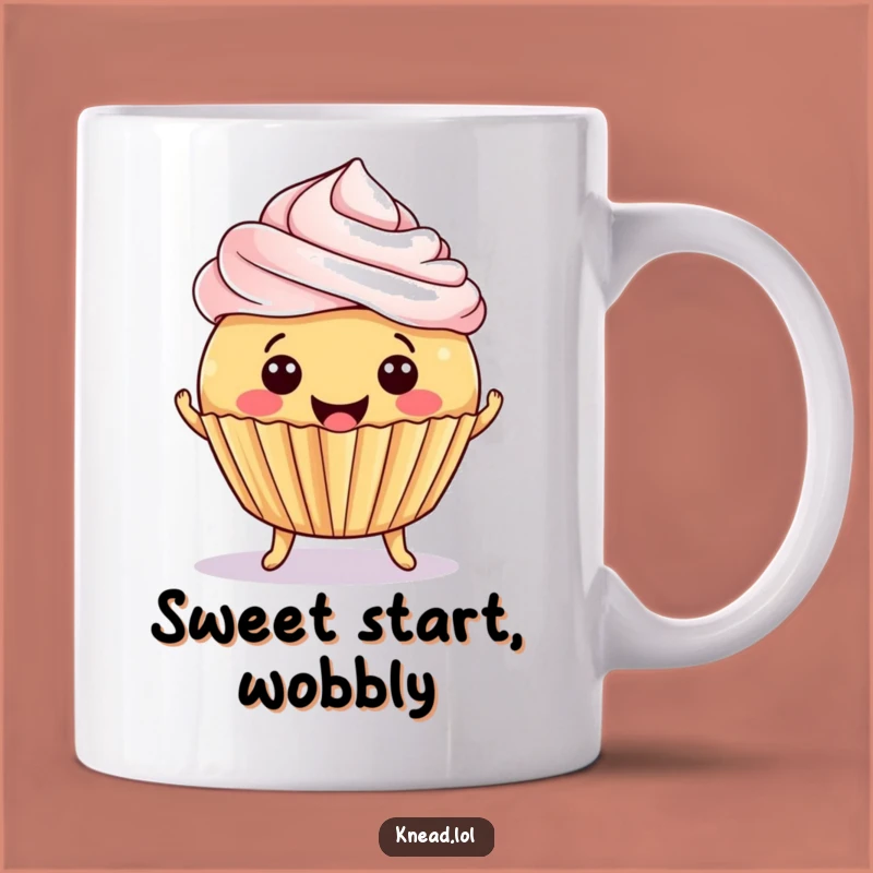 Funny Cupcake Joy Mug: Jiggling Treat Action, Perfect Sweet Gag Gift!