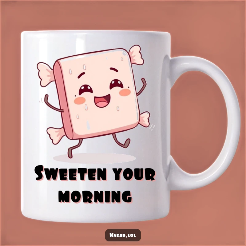 Funny Candy Bar Mug: Stumbling Character, Perfect Sweet Treat Gift