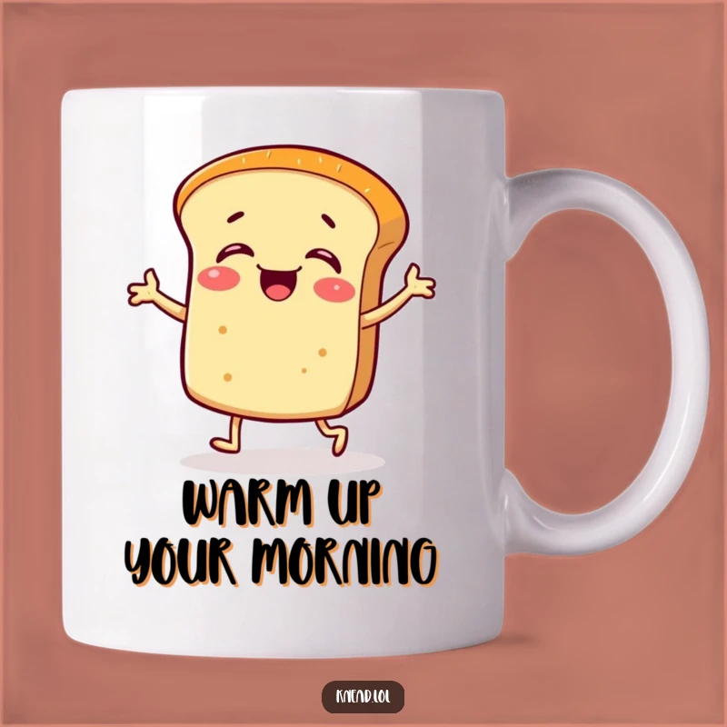 Funny Bread Roll Mug: Giggling Jigging Character, Perfect Baked Gift