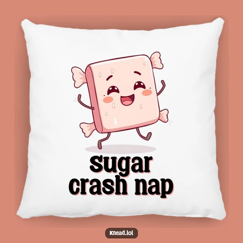 Funny Candy Bar Pillow: Soft Stumbling Character, Comfy & Cute Gift