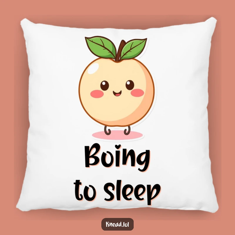 Funny Peach Bounce Pillow: Cozy Fruit Buddy, Perfect Comfort Whimsical Gift!