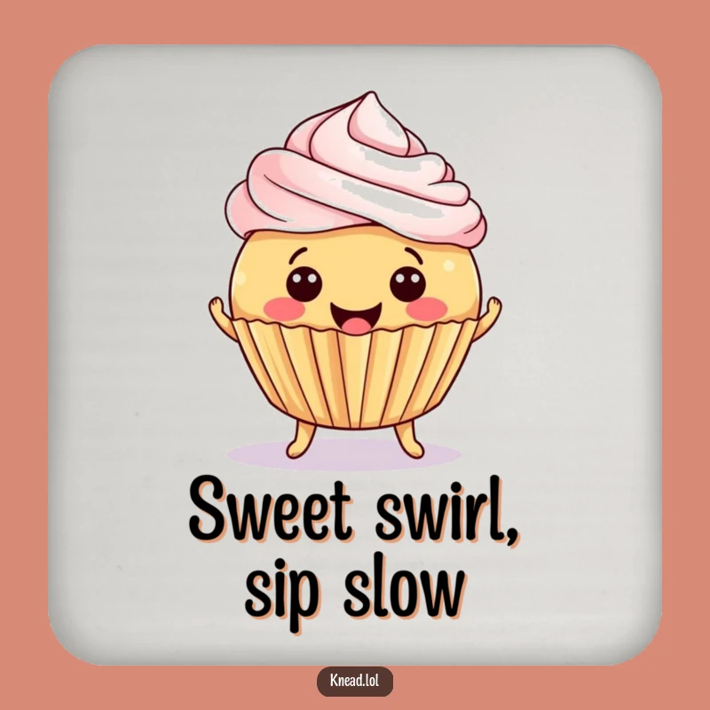 Funny Cupcake Jiggle Coaster: Protect Surfaces with Sweet Style, Perfect Gift!