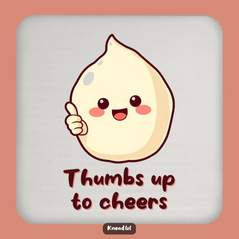 Funny Puffy Pastry Drink Coaster: Cheerful Surface Saver, Perfect Humorous Table Gift