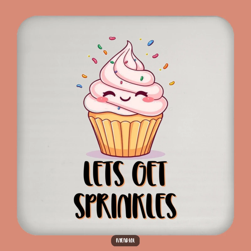 Funny Winking Cupcake Drink Coaster: Juggling Protection, Perfect Humorous Table Gift