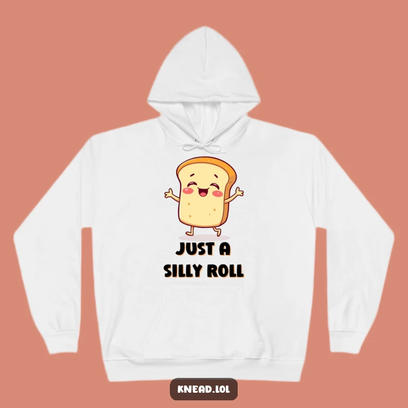 Funny Bread Roll Hoodie: Cozy Giggling Character, Ultimate Comfort Gift