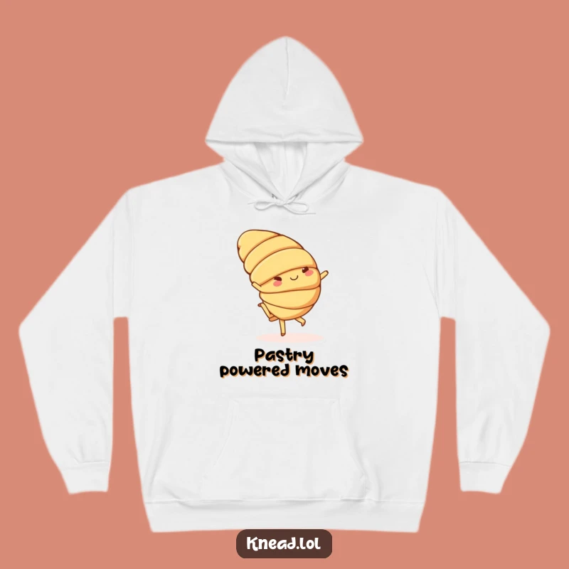 Funny Croissant Hoodie: Cozy Cartwheeling Character, Ultimate Comfort Gift