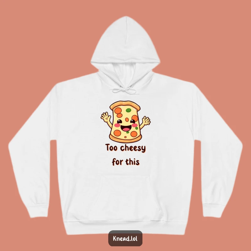 Funny Pizza Slice Hoodie: Cozy Waving Character, Ultimate Comfort Gift