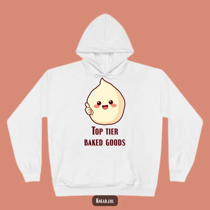 Funny Puffy Pastry Hoodie: Cozy Cheerful Character, Perfect Warm Humorous Gift