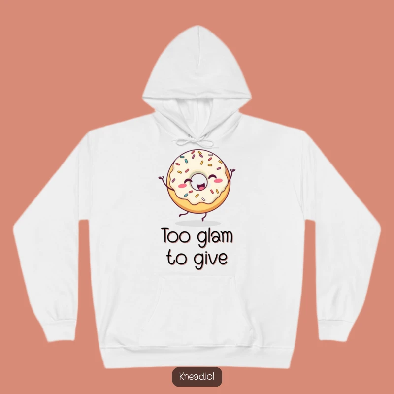 Funny Happy Donut Hoodie: Cozy Dancing Character, Perfect Warm Humorous Gift