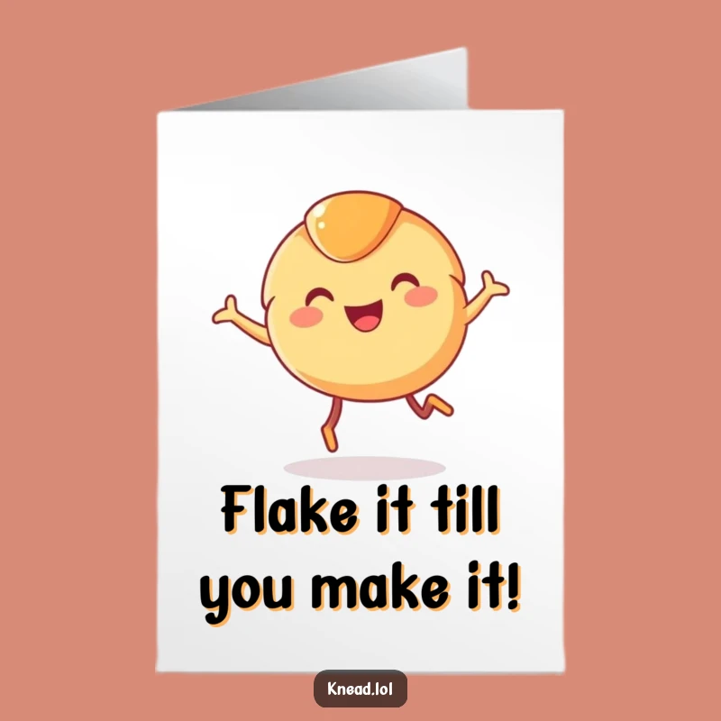 Free Printable Croissant Birthday Card: Funny Downloadable Gift for Pastry Lovers