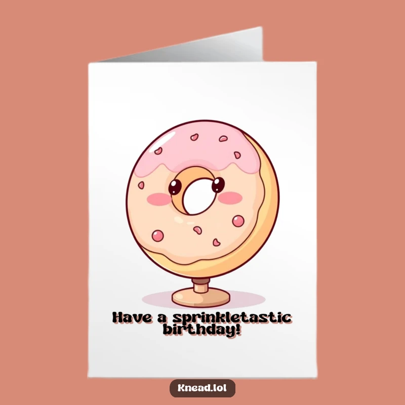 Free Printable Funny Birthday Card: Spinning Donut, A Sweet Downloadable Gift for a Treat