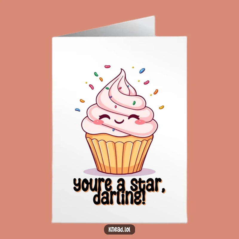 Free Printable Cupcake Congrats Card: Juggling Downloadable Gift for Sweet Success