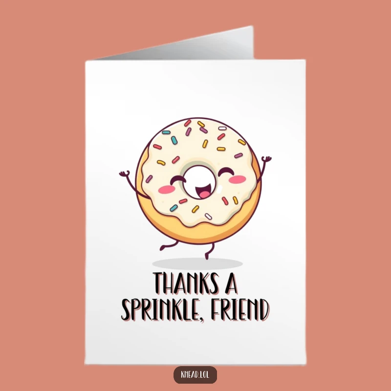 Free Printable Donut Thank You Card: Groovy Downloadable Gift of Gratitude