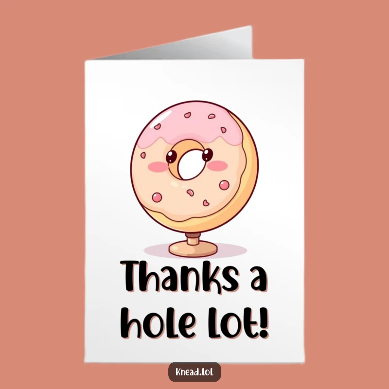 Free Printable Thank You Card: Spinning Donut, A Sweet Downloadable Gift of Gratitude