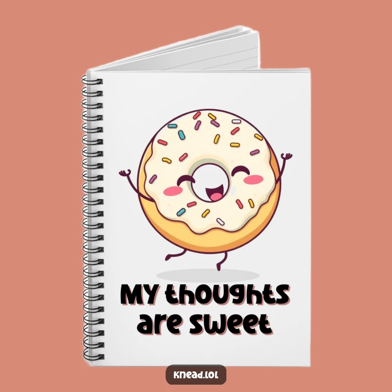 Funny Happy Donut Notebook: Dancing Ideas Companion, Perfect Humorous Gift