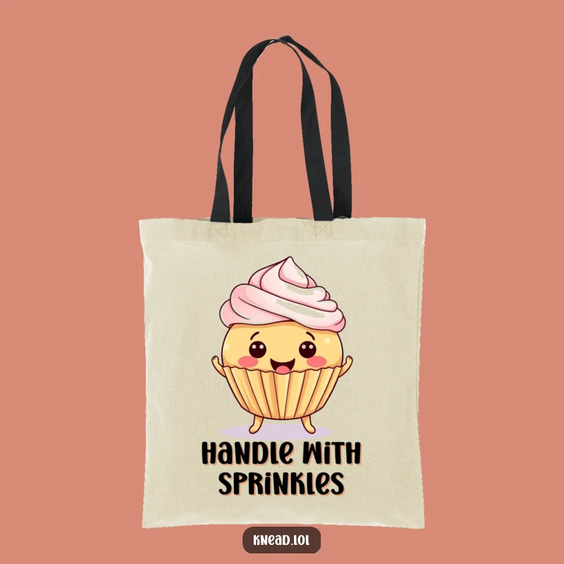 Funny Cupcake Jiggle Tote Bag: Carry Your Sweetness, Perfect Practical Gift!