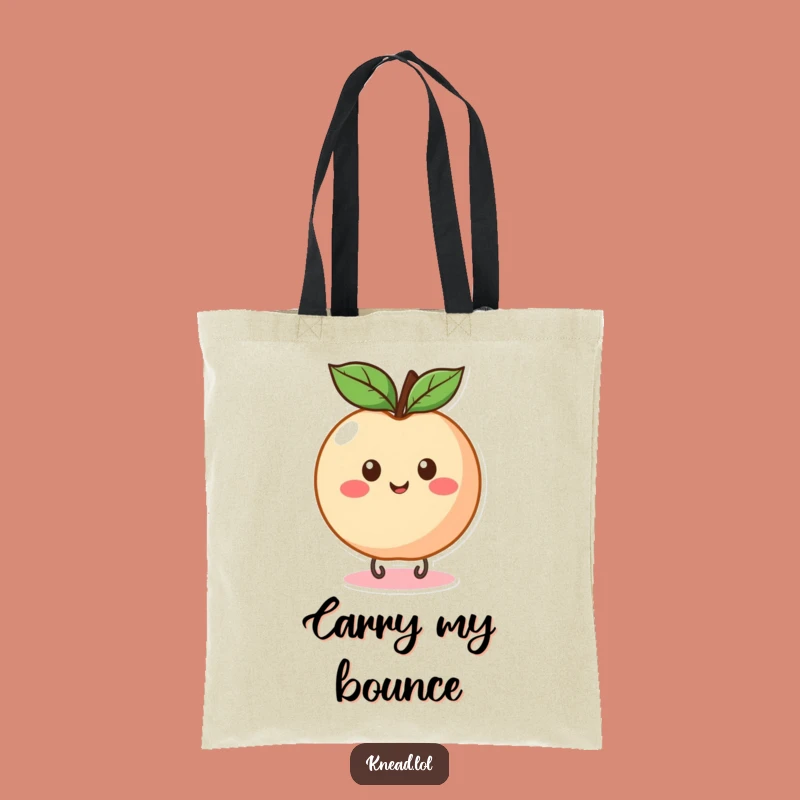 Funny Peach Bounce Tote Bag: Carry Your Joy, Perfect Practical Gift!