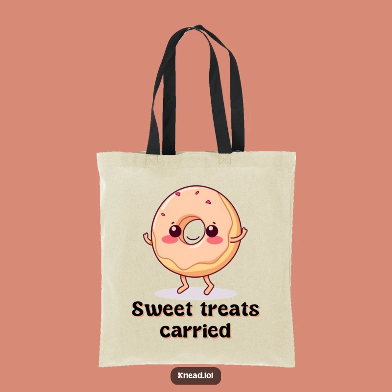 Funny Dancing Donut Tote Bag: Wiggling Accessory for Funny Gifts